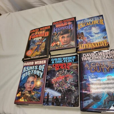 David Weber Book Lot of 6/ 5 Hardcover & 1 Paperback Foto 1 de 4