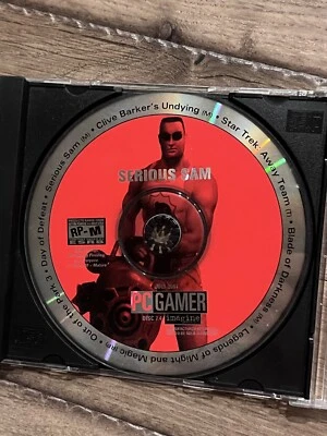 PC Gamer Demo Disc 7.4 July 2001 Serious Sam Clive Barker's Undying DISC ONLY - Image 1 of 2