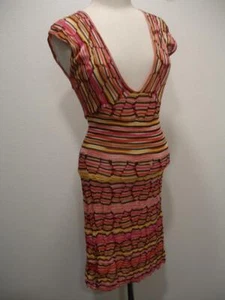 Women's 8 Missoni Italy Stretch Knit Cover Up Sleeveless Midi Long Dress Coverup - Picture 1 of 18