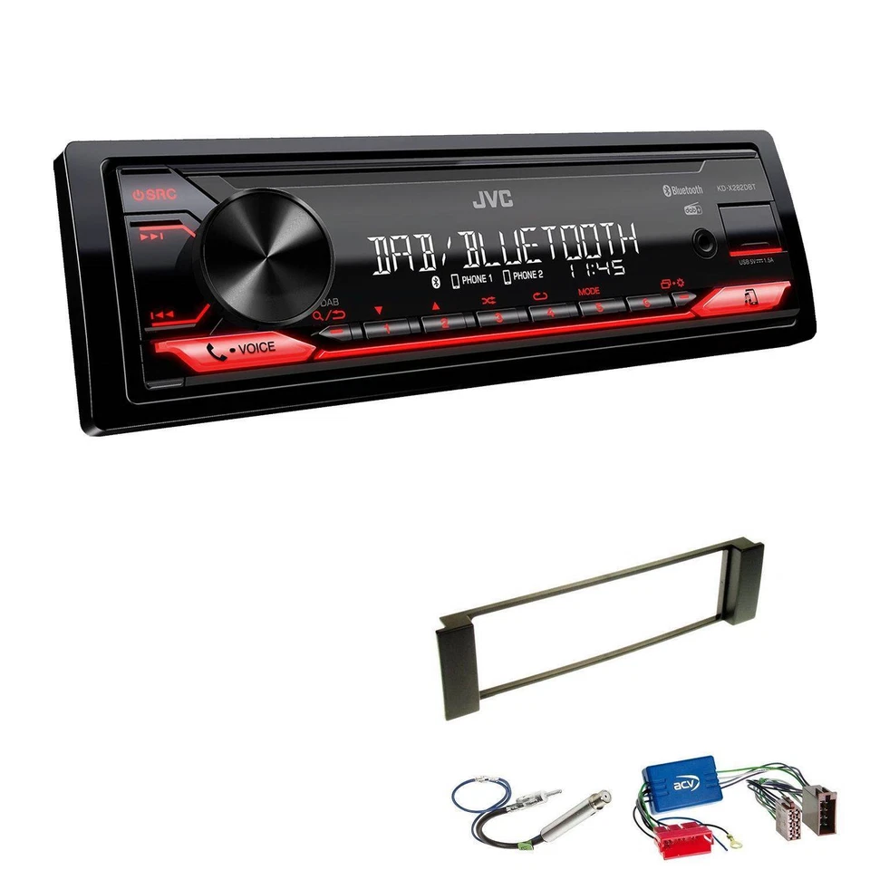 JVC Digital Auto Radio Bluetooth DAB USB für Audi A6 Facelift OEM 1 DIN