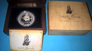 H.M.A.V. BOUNTY THE LEGEND OF THE MUTINY  1OZ SILVER PROOF COIN EXTREMELY RARE - Imagen 1 de 1