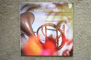 Neville Marriner U.K. LP "Mozart-The 4 Horn Concertos" Philips (6500 325) EX - Imagen 1 de 3