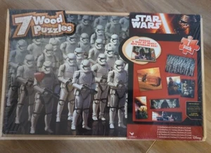 Star Wars - 7 verschiedene Holzpuzzle Pack NEU VERSIEGELT DISNEY - Bild 1 von 3
