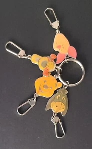 Disney Piglet Pooh Bear Eeyore Tiger Charm Disney Key Ring - Picture 1 of 3