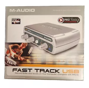 M-Audio Fast Track USB Digital Audio Interface Record Vocals & Guitar - Black - Picture 1 of 7
