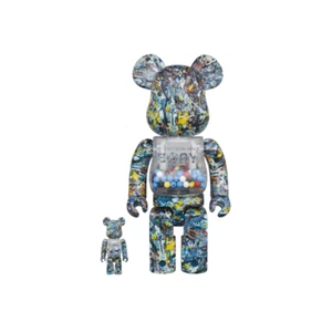 Bearbrick My First Bearbrick Baby Jackson Pollock Studio Ver. 100% 400% Set - Picture 1 of 4