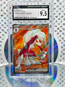 CGC 9.5 Lycanroc EX 241/193 Paldea Evolved Full Art Secret Rare Pokemon Card - Picture 1 of 1