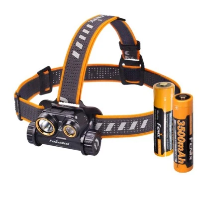 Fenix HM65R 1400 Lumen Dual Beam USB Rechargeable Headlamp & 2x Batteries