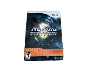 Metroid Prime Trilogy: Collector's Edition Steelbook Nintendo Wii Game Complete