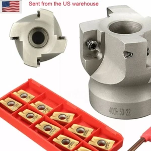 BAP 400R 50-22 4Flute Lathe Face Shell End Mill Cutter +10pc APMT1604PDER DP5320 - Picture 1 of 7