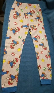 Nintendo Luigi Mario Brothers Pajama Pant Bottoms Boys 12 - Picture 1 of 6