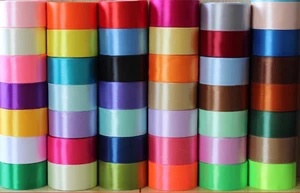 50mm Width Satin Ribbon Scrapbook Wedding Wrap Party Decor Gift Packing $3.19/M - Picture 1 of 48