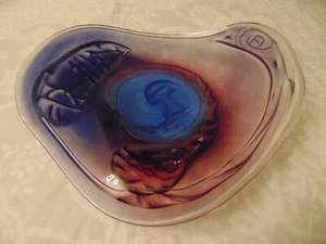 Scotty G Garrelts Art Glass Signed Large Dish, Bowl, Platter Beautiful 13-1/2" - Picture 1 of 13