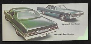 1970's Wrightsville, PA - Myers & List Chrysler Newport Promotional Card