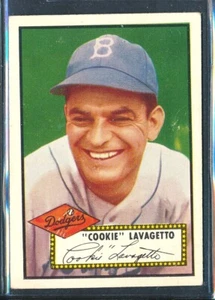 1952 Topps Set-Break #365: COOKIE LAVAGETTO High # Looks VG+ ~ Poor (back dmg) - Foto 1 di 2