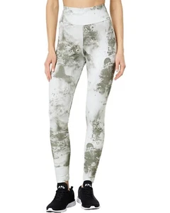 NWT Reebok Classics Cloud Splatter Leggings Womens M Light Sage - Picture 1 of 3