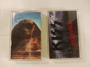 KISS - 2 Cassette Tape Lot Revenge /hot In The Shade 80s - Picture 1 of 4