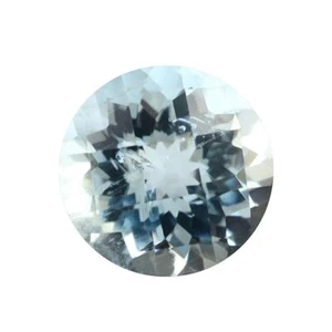 Natural Aquamarine Loose Round faceted Gemstone 2.95 Carats, - Bild 1 von 5