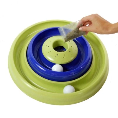 Bergan Turbo Catnip Hurrican Cat Toy Blue / Green - Image 1 of 2