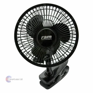 RAM Fan Quality Quiet 150mm 6" Clip on Fan Grow Light Tent Hydroponics Cooling - Picture 1 of 1
