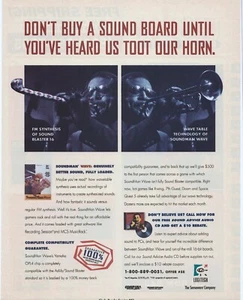 Vintage/Retro Logitech SoundMan Wave Soundkarte Print Werbung Promo 1994 (B) - Bild 1 von 2