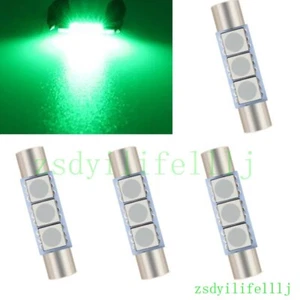 4x For Cadillac ATS 2013-2019 Interior Sun Visor Cover Led Light Green Lamp Trim - Picture 1 of 2