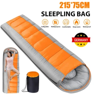 Schlafsack Winter Mumienschlafsack Campingschlafsack Feldbett Outdoor Camping - Bild 1 von 12
