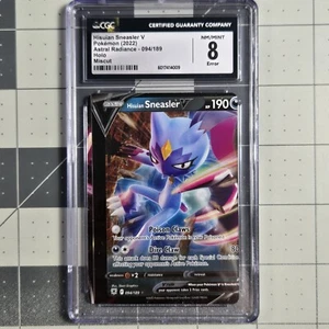 Hisuian Sneasler V Miscut Error CGC 8 Pokemon Card Astral Radiance - Picture 1 of 4