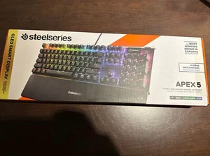 SteelSeries Apex 5 Wired Mechanical Gaming Keyboard, RGB Back Lighting, Black - Picture 1 of 3