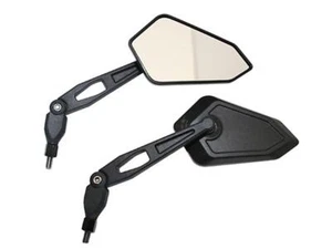 SHIN YO Booster Motorcycle Rear View Mirror Plastic M8x1, 25 Black Universal Fit - Foto 1 di 2