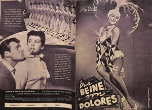 Die Beine von Dolores Germaine Damar Biederstaed 1958 NEUES FILMPROGRAMM - Picture 1 of 2