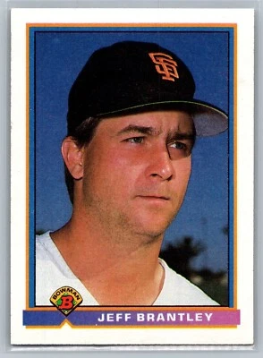 1991 TOPPS BOWMAN CARD # 620 Jeff Brantley - San Francisco Giants - Image 1 of 2