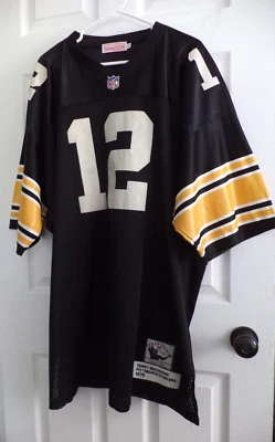 Camiseta para hombre Mitchell & Ness Terry Bradshaw 1975 Pittsburgh Steelers talla 60 Foto 1 de 4