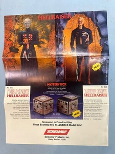 1991 SCREAMIN' HELLRAISER PINHEAD CHATTERER MODEL KIT DEALER BROCHURE 8-1/2"X11" - Picture 1 of 4