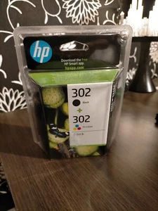 🟢 HP 302 Black and Tri-Colour Ink Cartridges Pack 100% Original Sealed - Photo 1/3
