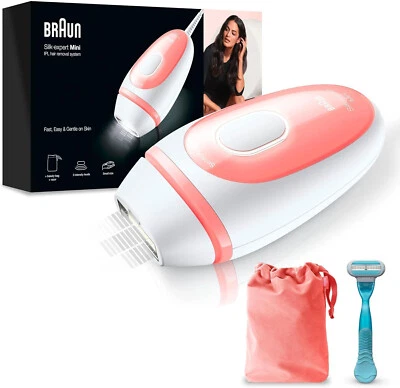 Braun IPL Silk Expert Pro Mini PL1014 Haarentfernungsgerät Weiß Rosa - Bild 1 von 4