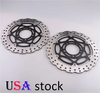US Front Brake Disc Rotor For Kawasaki ZX6R 13-23 ZX10R 08-15 ZX14R Z800 Z1000 - Image 1 of 4