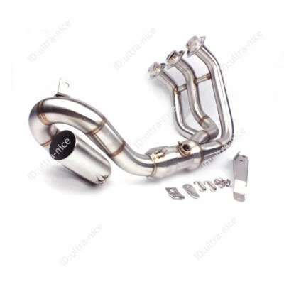 Tubo de enlace de cabezal de sistema de escape para silenciador de 51 mm para Yamaha MT-09 FZ09 2014-2019 Foto 1 de 4