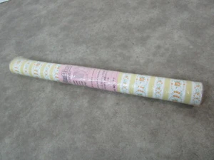 BOLTATEX VINTAGE WALLPAPER yellow orange FLOWERS VINYL FABRIC roll retro 70sf - Picture 1 of 9
