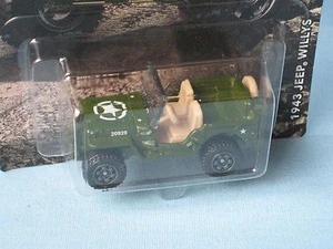 Matchbox 1943 Jeep Willys 4x4 Green Army Toy Model Car 60mm in USA BP - Picture 1 of 2