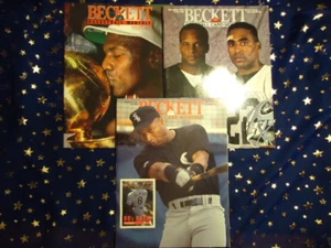 Lot of 3 Beckett Sports Magazines Football Basketball Baseball 1991 - Imagen 1 de 5