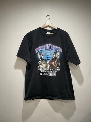 Vintage Lennox Lewis Hasim Rahman T-Shirt XL Las Vegas Boxing - Image 1 of 4