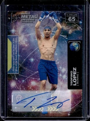 Skybox Metal Universe Champions 2021 Teófimo López Silver Auto #65 Foto 1 de 2