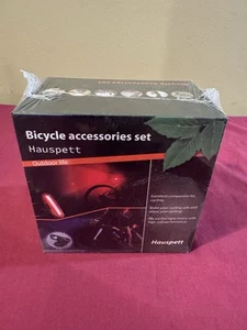 Hauspett Bicycle Accessories Set Outdoor Bike Lights Bell Lock Phone Holder - Picture 1 of 11