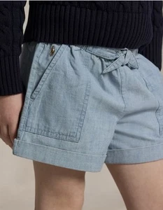 POLO RALPH LAUREN AUTHENTIC GIRLS BRAND NEW ORIGINAL JEANS SHORTS Size 5, NWT - Picture 1 of 9