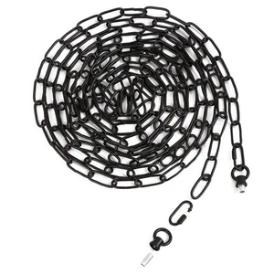 19 Feet Black Chain for Hanging Lamp, Decorative Lighting Fixture, Extension ... - Picture 1 of 7