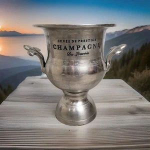 CUVEE DE PRESTIGE Champagne Du Louvois Trophy Ice Bucket Wine Cooler – 10¾" Tall - Picture 1 of 14