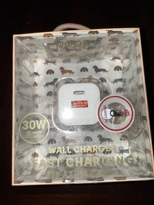 Wall Charger Daschund XO Poppy Power Trip 30W  (Power Delivery) - Picture 1 of 2