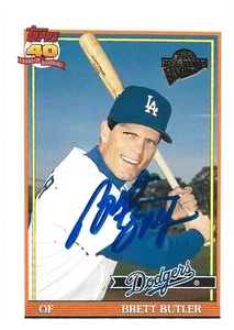 2004 Topps All-Time Fan Favorites Brett Butler Autographed Card - Picture 1 of 1