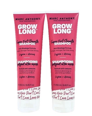 2 Pk Grow Long Super Fast Strength Shampoo By Marc Anthony 8.4 FL OZ (250ml) - Image 1 of 2